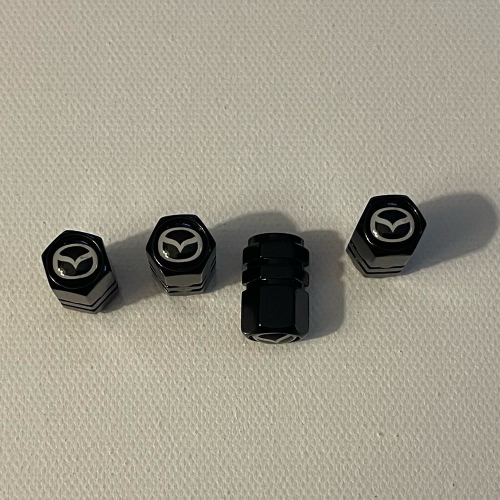 Mazda Valve Stem Caps in Black NWT